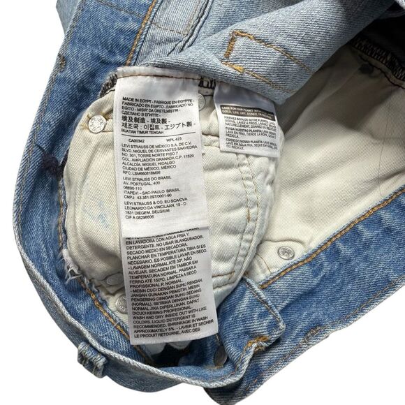 Levi’s 501 Cut Offs Shorts Light Wash Sz 31 - Picture 11 of 13